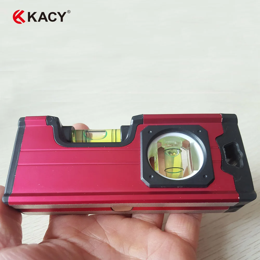 Regalo di natale KACY 37209 Livello In Lega di Alluminio Magnetico Siluro Livello I-Beam Livello Plumb/Livello