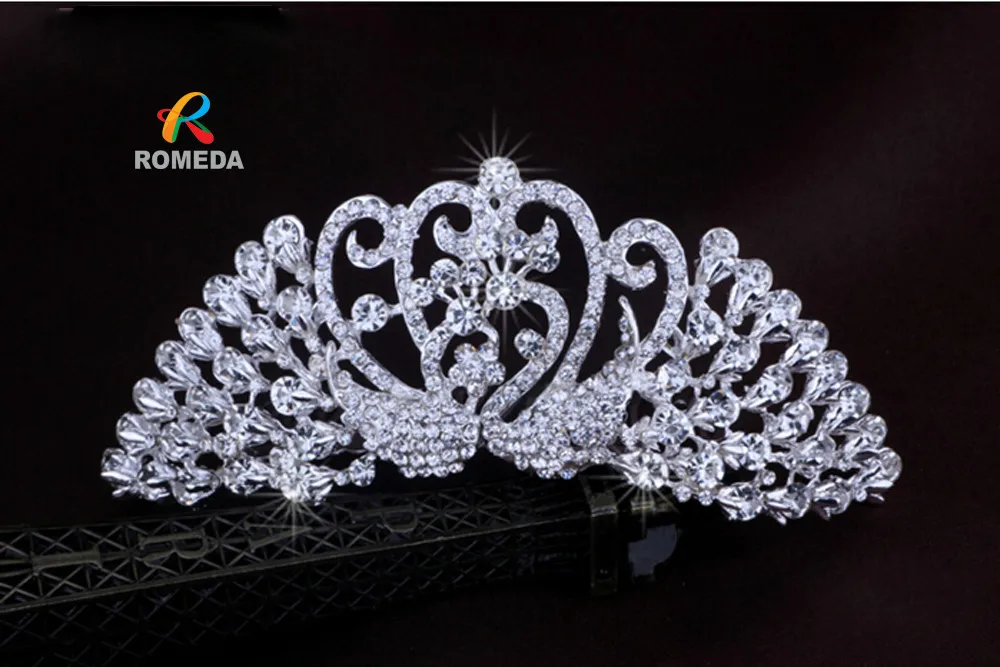 Free shipping High Quality Luxury Wedding Tiara Crystal Crowns Rhinestone Handmade Tiara for Bride Wedding Hair Accessories