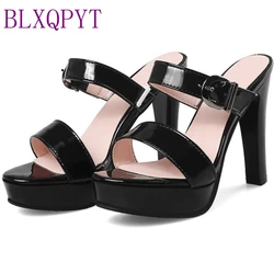 BLXQPYT Gladiator Sandals Women Ladies HIGH HEELS 12CM Tenis Feminino Summer Style Women Shoes Casual Slippers slippers C40