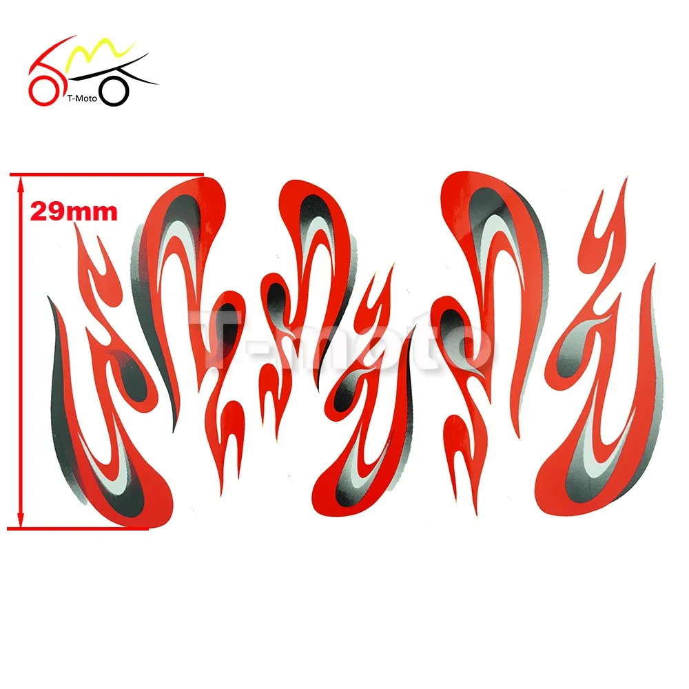 Orange Yellow Red Blue Motorcycle Decal Sticker for 50cc 70cc 90cc 110cc 125cc ATV Quad Taotao Roketa Sunl Baja SSR Decals