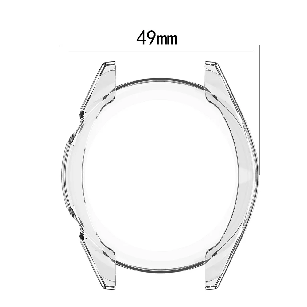 Cases For Huawei Watch GT 42mm 46mm TPU Transparent Full Protective Case Elegant Sport Active Classic Version shell frame cover