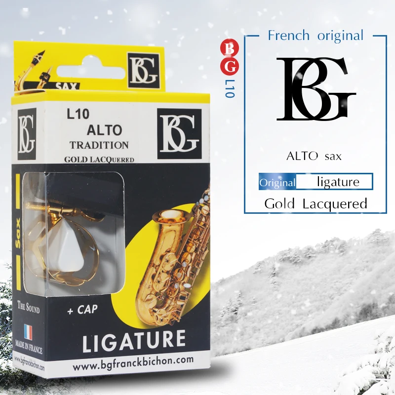 Originale francese BG placcato oro legatura clarinetto e alto sax può utilizzare clarinetto alto tenor sax alfabeto LD1 L10 L11 l41