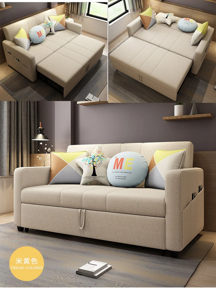 linen hemp fabric sectional sofas  Living Room Sofa set furniture alon couch puff asiento muebles de sala canape sofa bed cama