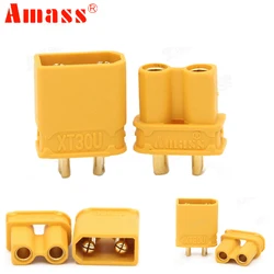 10pcs Amass XT30U Male Female Bullet Connector Plug the Upgrade XT30 For RC FPV Lipo Battery RC Quadcopter (5 Pair)