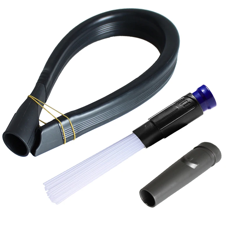 Flexible Crevice Tool 24.4 inch Long Vacuum Attachment With Tiny Tubes Dust Cleaner Flexible Suction Brush Dirt Remover