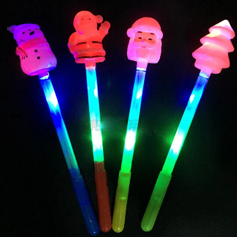 

Luminous Christmas Sticks LED Glow Stick Cartoon Funny Colorfull LED Concerts Bar Event Birthday Party Supplies rave