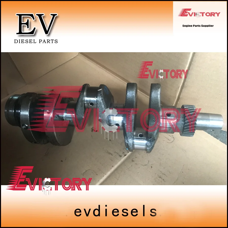 Genuine steel 3TNV70-HGE 3TNV70 crankshaft assy + BEARING for Yanmar John deer Gator XUV 850D engine