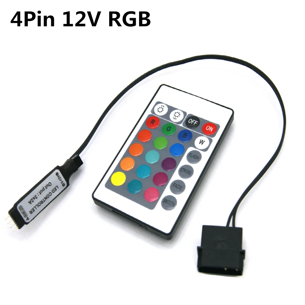Alimentation d\'énergie de Molex 4pin de contrôleur de RVB rf pour la caisse d\'ordinateur LED allumant le hub de SYNC petde séparateur de D-RGB de