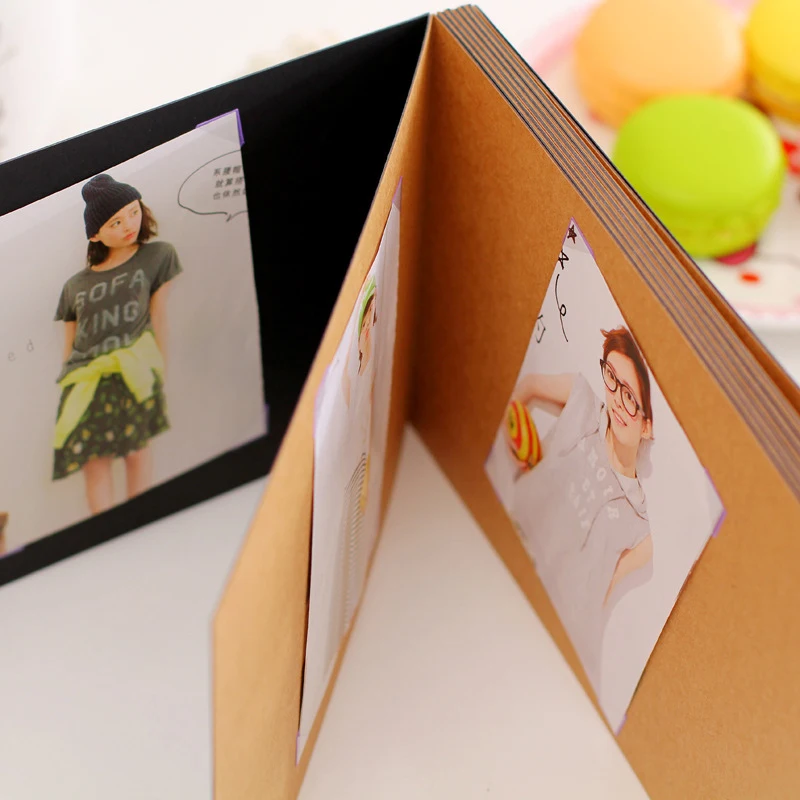 Diy tower handmade photo album Wedding Photos Children Family Memory Record Scrapbooking Album Sticky Type Lovers Birthday Gift