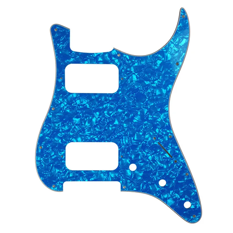 Pleroo Custom Guitar Parts - For 72\' 11 Screw Hole Standard St HH Humbuckers Pickups Guitar Pickguard Scratch Plate