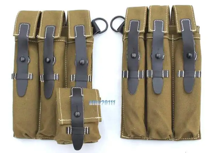 

WWII GERMAN ARMY WH HEER MP38 MP40 AMMO AMMUNITION POUCH - GM015