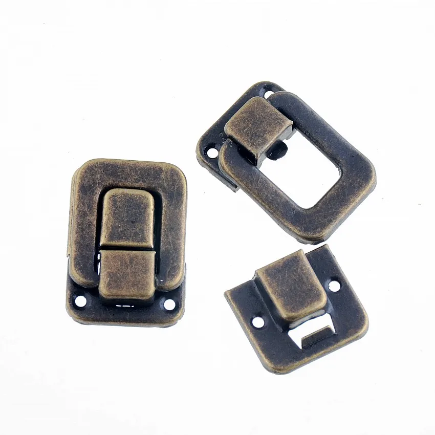 Free Shipping-10 Sets Toggle Catch Latch Suitcase Case Box Trunk Box Antique Bronze 2.7cm x 3.9cm J3398