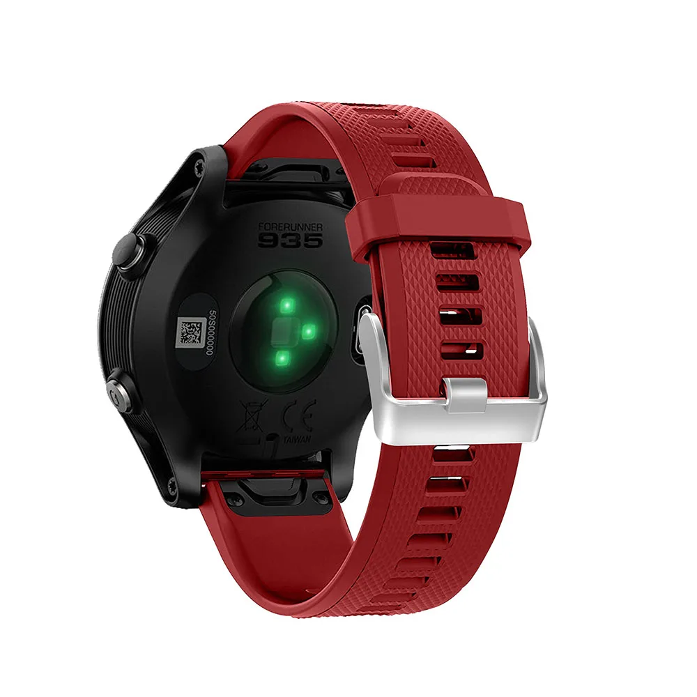 Replacement Silicone Watch Strap Band for Garmin Forerunner 935 GPS Watch Quick Release Watchbands