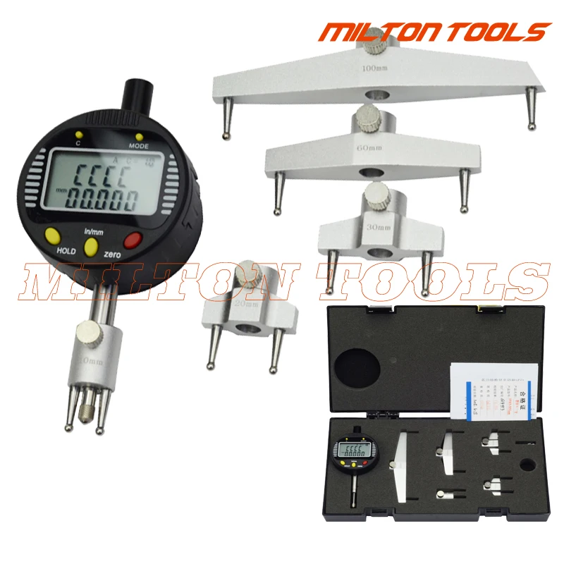 High quality digital radius gauge digital radius indicator with 5 changeable measuring jaw