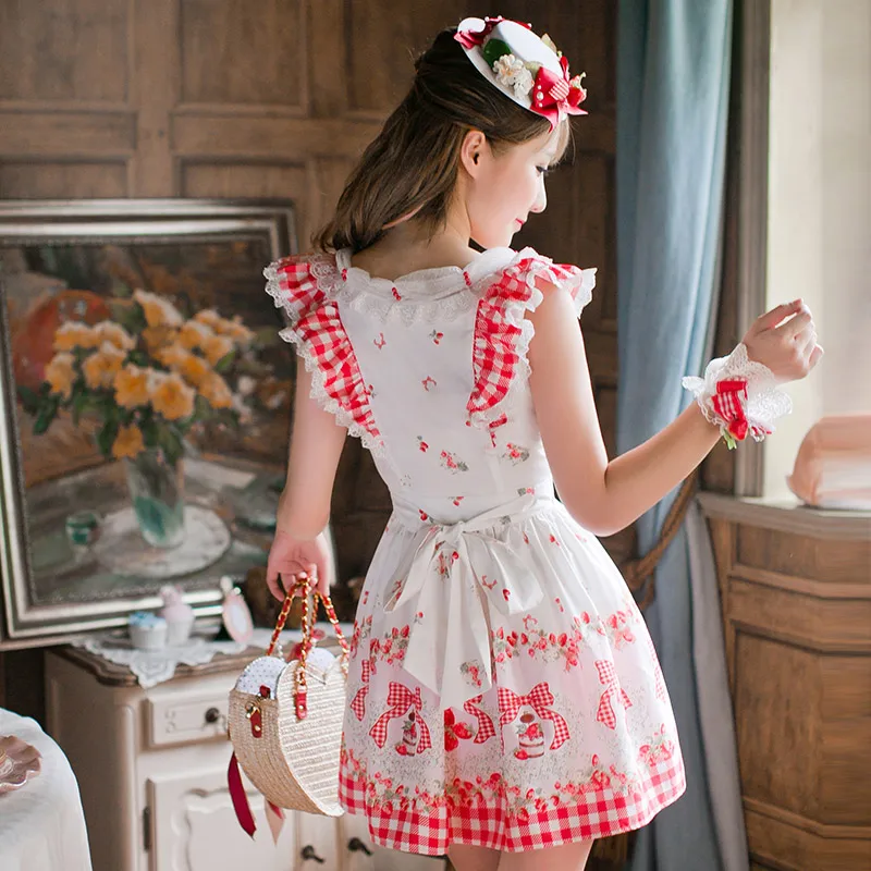 Princess sweet lolita dress Candy rain summer Japanese style sweet sleeveless princess College style refreshing dress C16AB6103