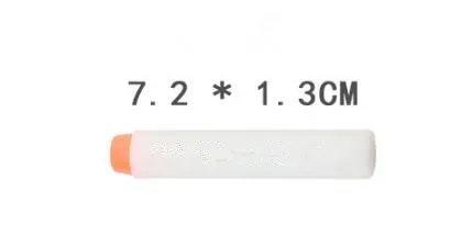 20pcs 7.2cm Fluorescence Toy Gun Luminous Bullets for Nerf Series Blasters Refill Clip Darts EVA Soft Bullets