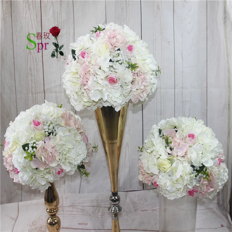 

SPR 30cm/35cm/40cm/50cm dia.wedding event planning artificial wedding table flower ball centerpiece decoration stage arch floral