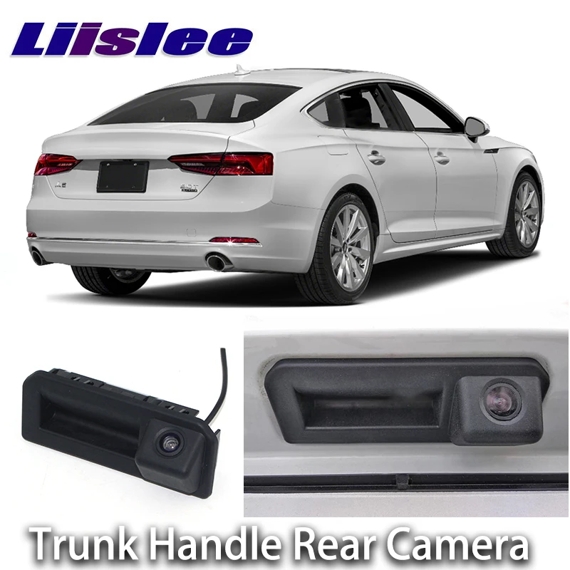 

LiisLee For Audi A5 F5 2016 2017 2018 Car Rear View Backup Reverse Parking Camera Instead Original Factory Trunk Handle Camera