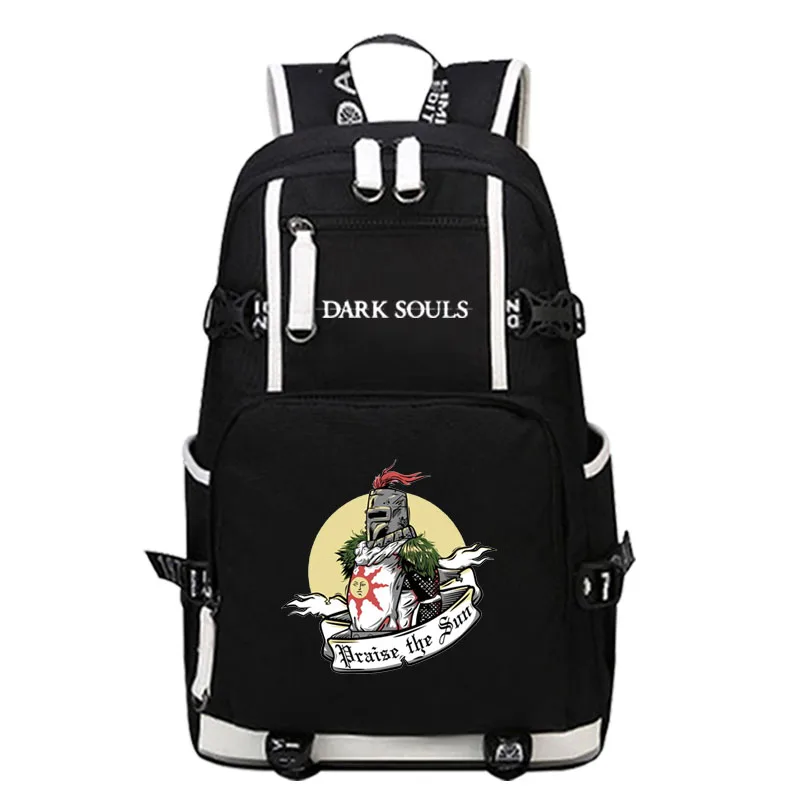 

Game Dark Souls Men Back Pack Canvas Laptop Backpack Unisex Travel Bagpack Rucksack Canvas School Bags Large Game Bookbag