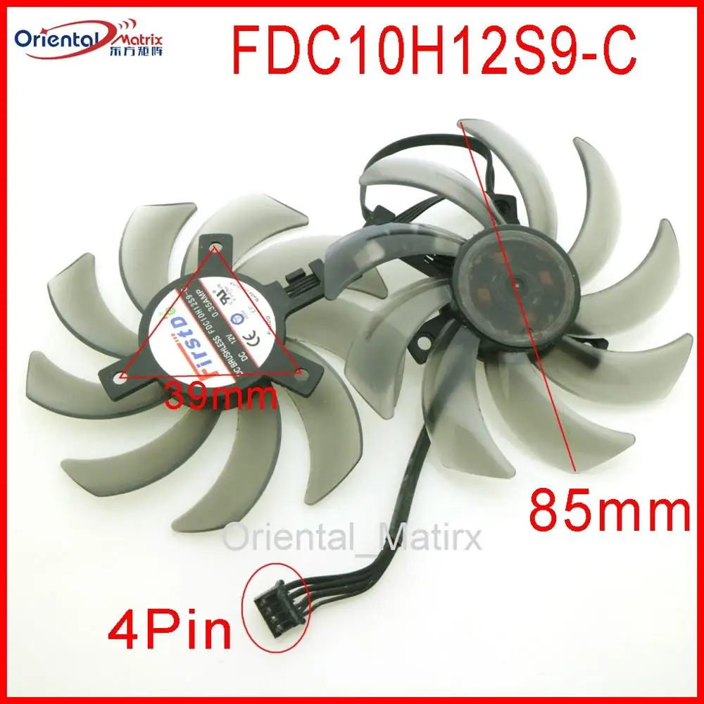 

Free Shipping FDC10H12S9-C DC12V 0.35A 4Pin 86mm VGA Fan For GEFORCE GTX1080 GTX1070 GTX1060 Graphics Card Cooling Fan