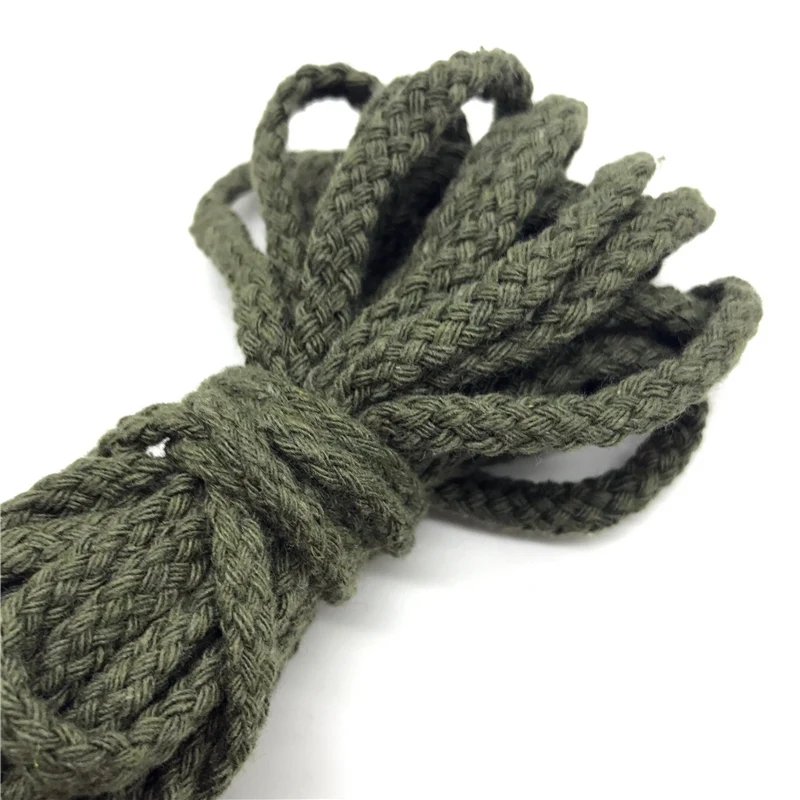 5 ياردة 6 مللي متر حبل القطن الحرفية الزخرفية الملتوية الحبل حبل للزينة اليدوية DIY بها بنفسك الحبل Ficelles Couleurs الموضوع الحبل #6