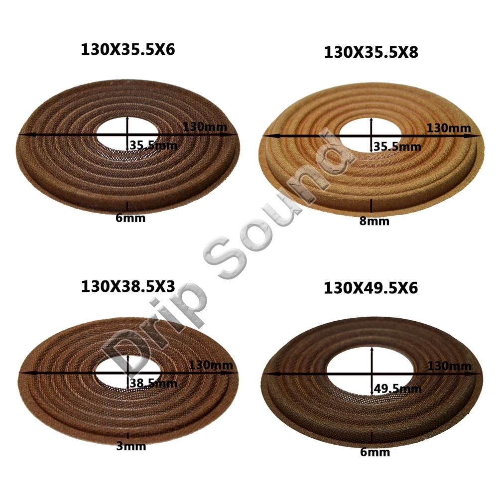 2 Peças 130x35.5/130x38.5/130x49.5mm Aranha de Reparo Elástica para Alto-falante, Subwoofer, Woofer e Alto-falante de Graves