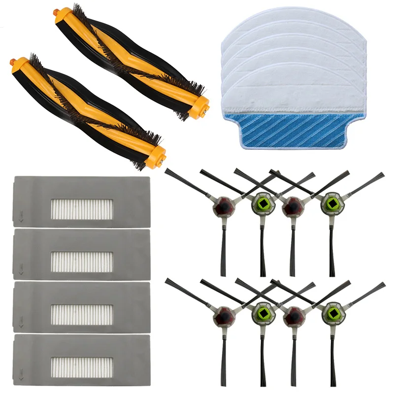 23-PACOTE principal filtro escova de limpeza pad para Ecovacs DEEBOT M80 Pro DT85 DT83 DM81 DM85 vácuo acessórios mais limpos