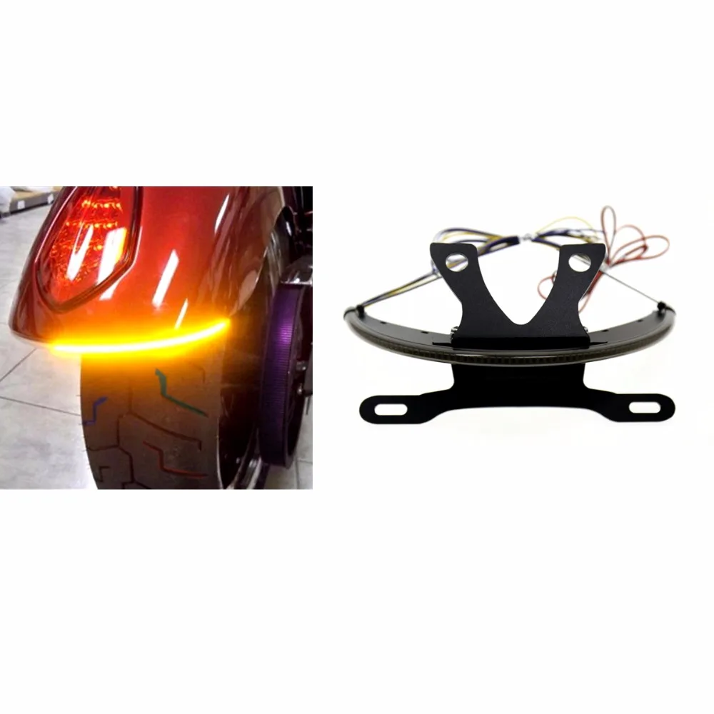 

LED Fender Smoked Turn Signal Kit&Tag Light&Bracket For Victory Vegas 2003 2004 05 06 07 08-17 Models