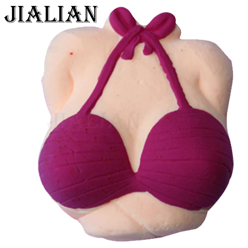 Kostenloser versand brust Sexy bikini seife mould schokolade Partei kuchen dekorieren werkzeuge DIY kochen backen fondant silikon form T0271 – Detail 4
