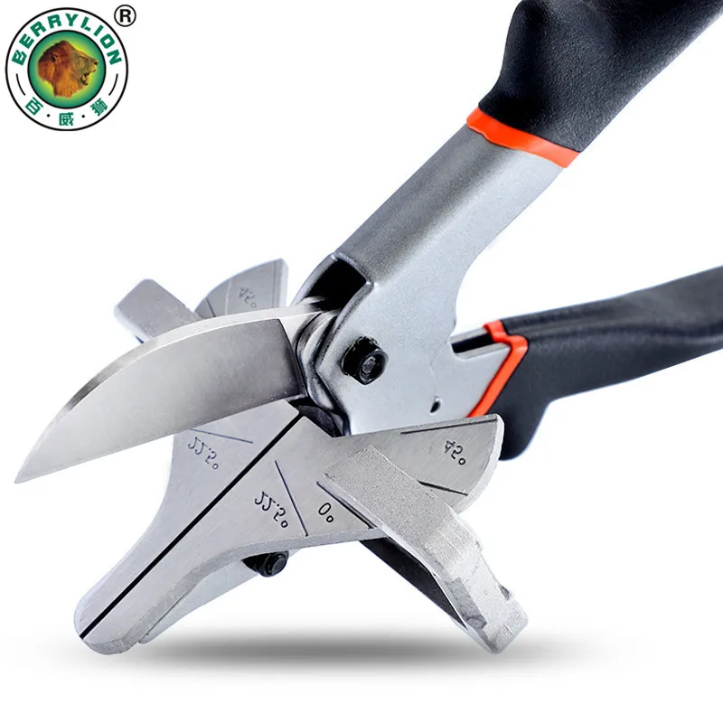 Angle Scissors 0-135 Degree Adjustable Multi PVC Pipe Cutter PE Plastic Hose Trunking Trim Scissors Electrician T