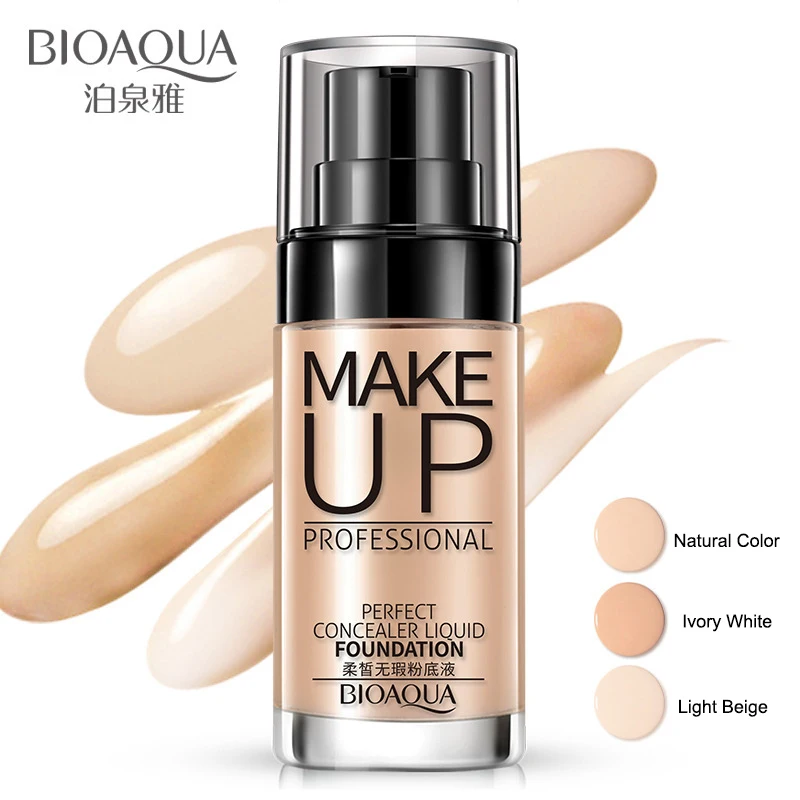 

BIOAQUA Face Base Liquid Foundation Makeup Primer Concealer Waterproof Brighten Whitening Long Lasting BB Cream Cosmetics