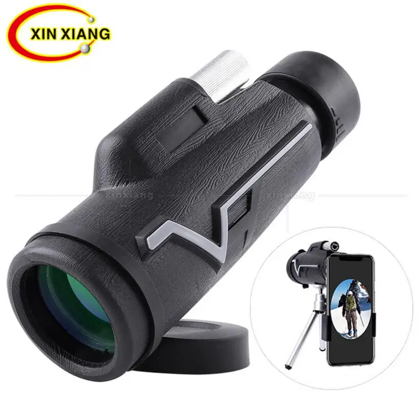 10 Times Birthday Gift Zoom Outdoor Travel Monocular Telescope Focus Adjustable Telescope with mobile phone Camera Handset Clip