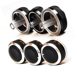 3pcs/set car ac knob aluminum alloy air conditioning knobs heat control switch For Toyota old corolla before 2016 BYD F3 F3R