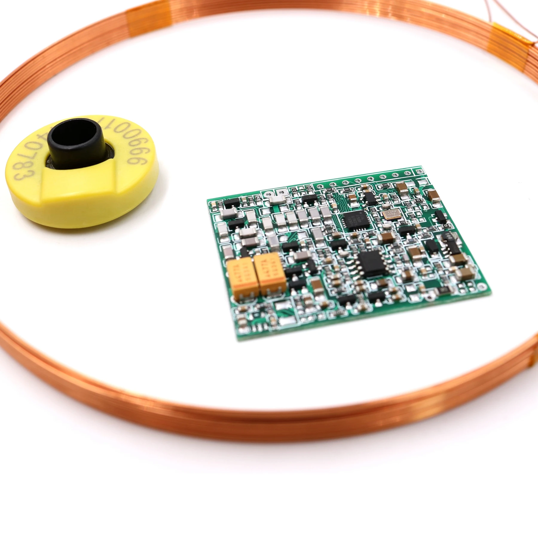 A lunga Distanza di 134.2 kHz AGV ISO11784/85 FDX-B EM ID Tag Animale Orecchio Tag Reader Incorporato Moulde UART 3.3 V 5 V