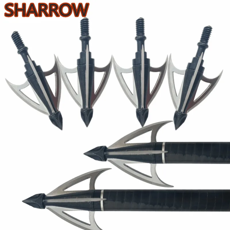 

3/4/6/9/12Pcs 3 Fix Blade Broadhead Arrowhead Steel Arrow Tips 100Grain For Compound Recurve Bow Outdoor Shooting Accessories