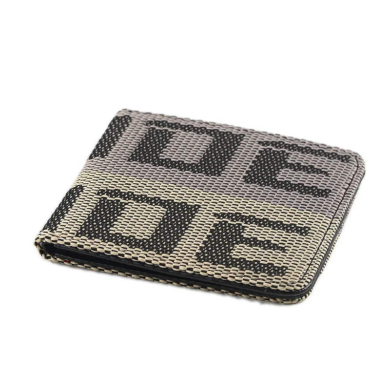 (Dropshipping) JDM Seat Belt Car Auto Wallet Money Purse Clip Racing Fabric Leather Canvas Key Case For BR