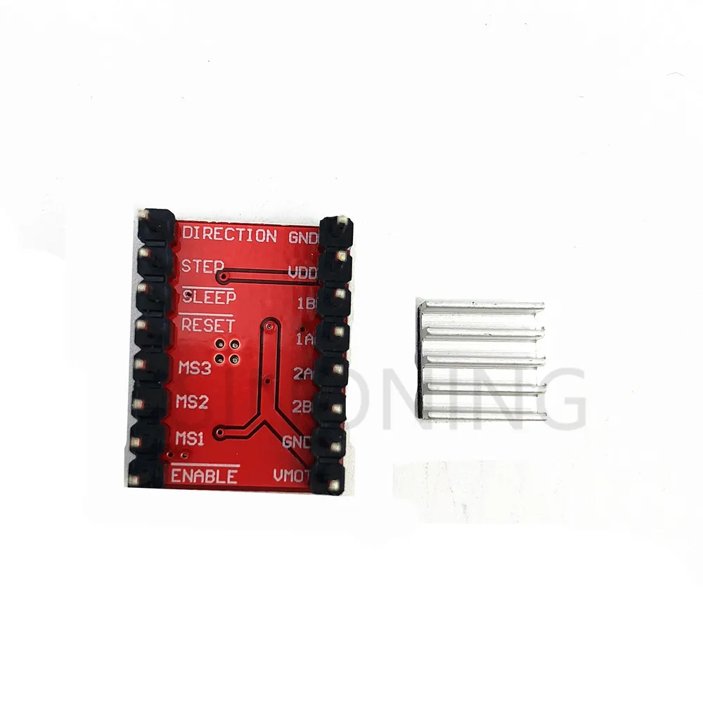 A4988 điều khiển động cơ bước reprap để gửi tản nhiệt pin tiêu đề đã được hàn ban đỏ