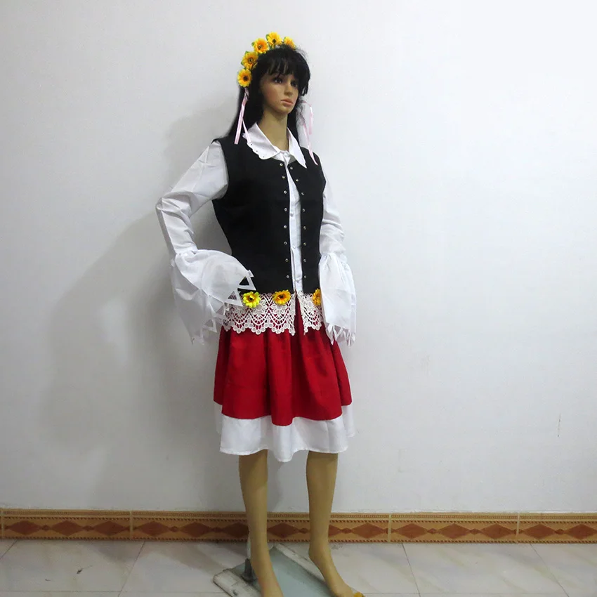 Hetalia Axis Powers Poland Dress Uniform COS Clothing  Party Halloween Uniform Outfit Cosplay Costume Customize Any Size