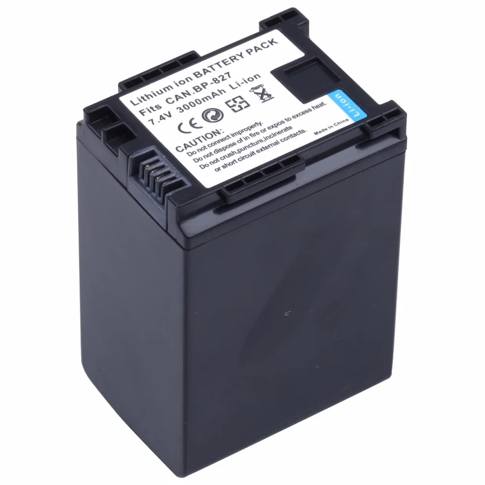 Probty BP-827 BP 827 Battery For Canon HF10 HF11 HF100 HF20 HF200