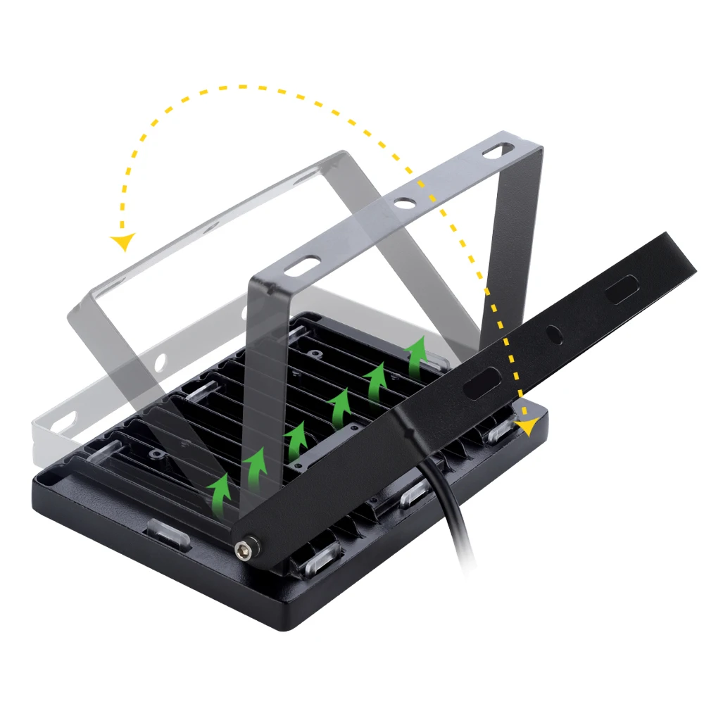 1PCS Ultrasottile HA CONDOTTO LA Luce di Inondazione 10W 20W 30W 50W 100W IP65 220V HA CONDOTTO il Riflettore Riflettore Illuminazione Esterna Lampada Da Parete Proiettore