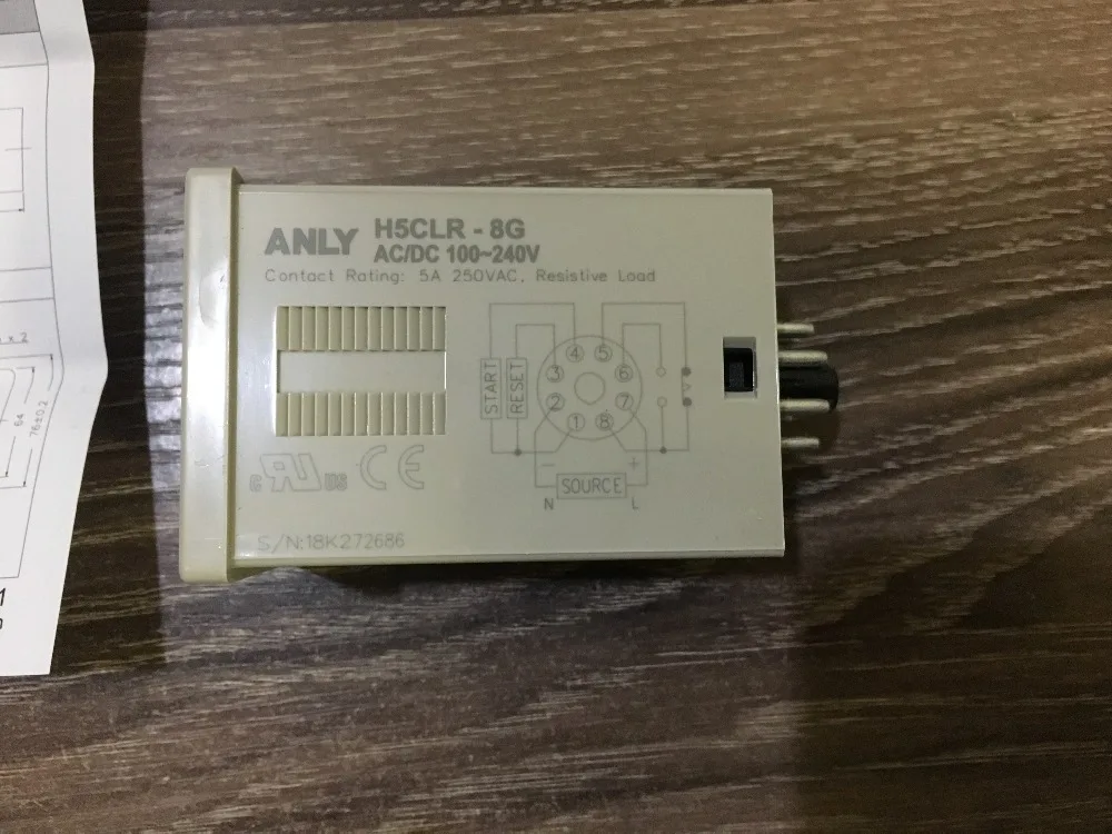 H5CLR-8 ANLY limit relay H5CLR-8G 0.001s-9999h  100-240v MULTI FUNCTION DIGITAL TIMER