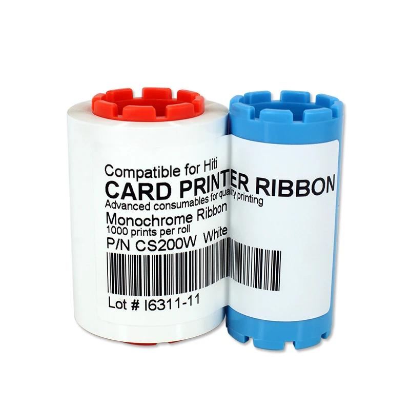 New White Ribbon 1000prints For Hiti CS200W CS200E CS220E CS290E Card Printer