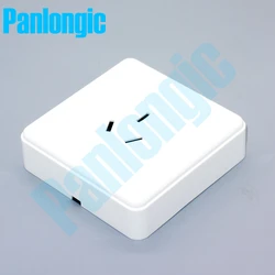 Surface Mounted Pure White 86 Type Wall Socket Panel 3-Pins Outlet Electric 16A Electrical Plugs Sockets 3 Holes