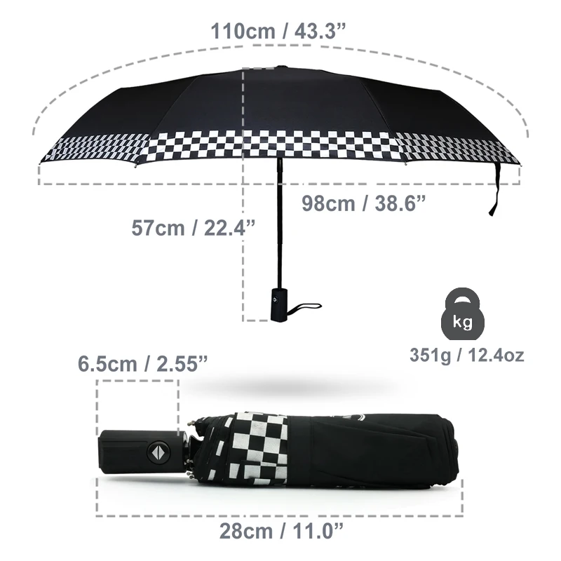 1pcs Car Automatic Umbrella For BMW Mini Cooper R59 60 Clubman Paceman Countryman S JCW F54 R57 R58 F56 F57 Car Accessories