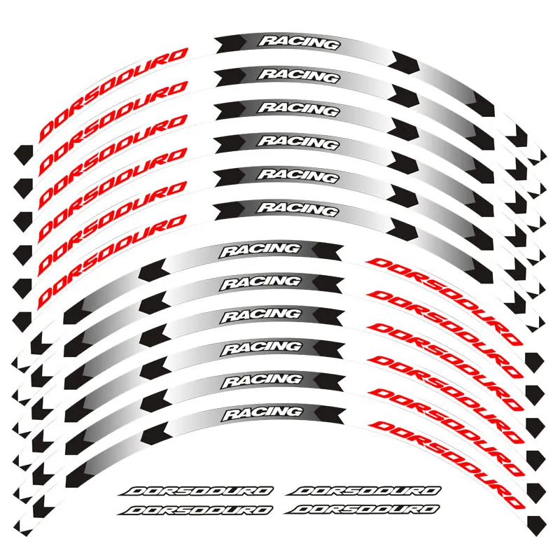 Motorcycle Thick Edge Outer Rim Sticker Stripe 17inch Wheel Decals For Aprilia DORSODURO 750 FACTORY DORSODURO 1200 ABS