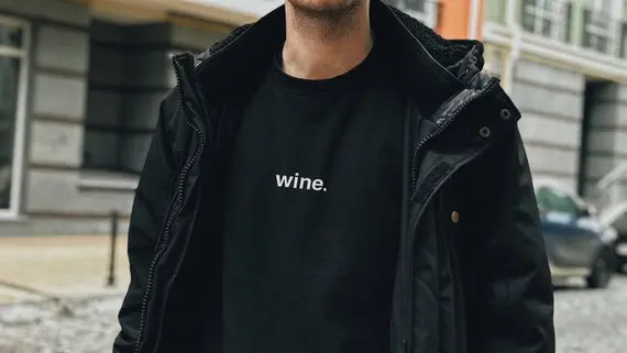 

Skuggnas Wine Sweatshirt Unisex wine Minimal Wine Sweatshirt Long Sleeve Fashion Casual Tops High quality Jumper Drop ship