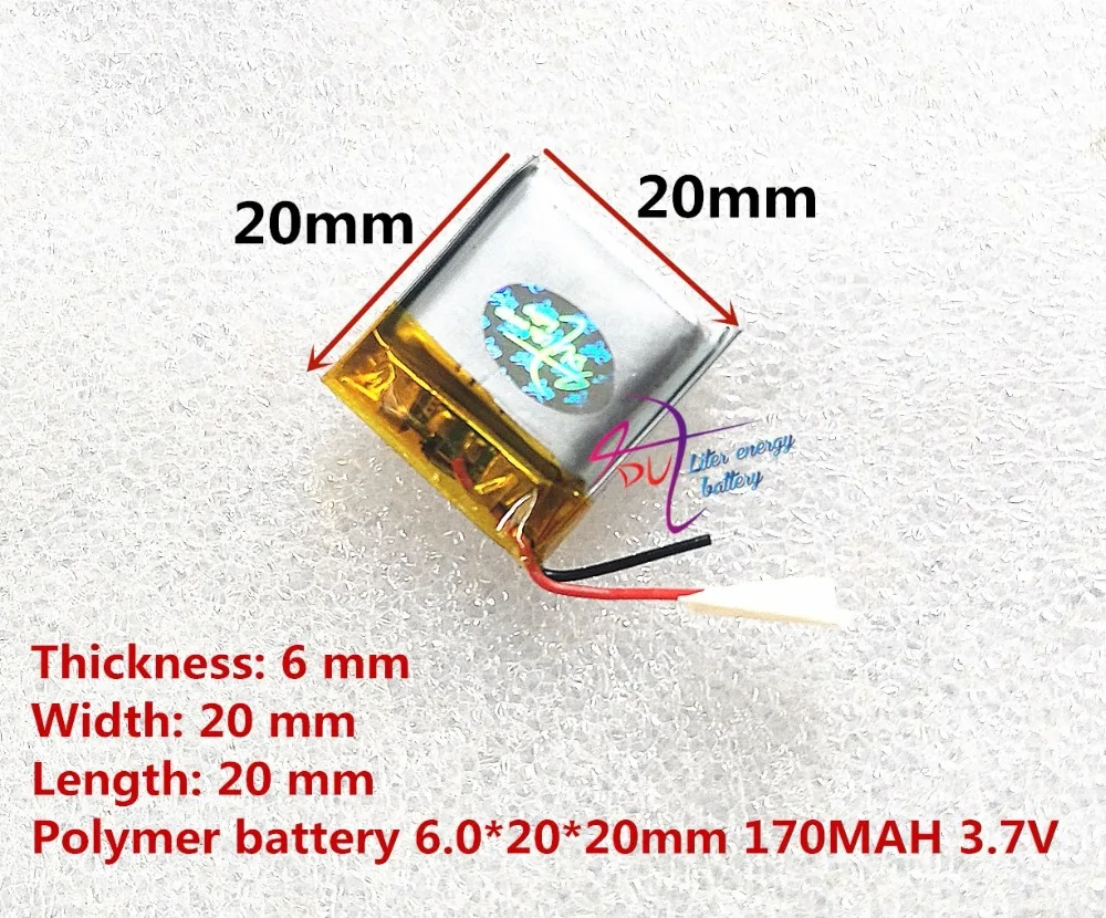 best battery brand 062020 602020 170MAH 3.7V high-capacity lithium polymer battery Bluetooth speaker toys