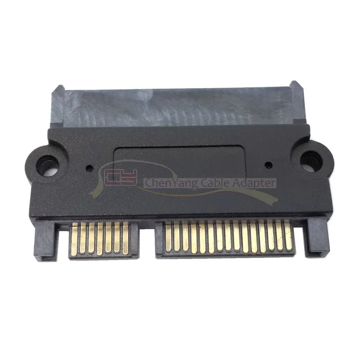 3.5" & 2.5inch SATA 22Pin 7+15 Male to SATA 22P 7+15 Female extension convertor adapter with screw holes SATA adapter