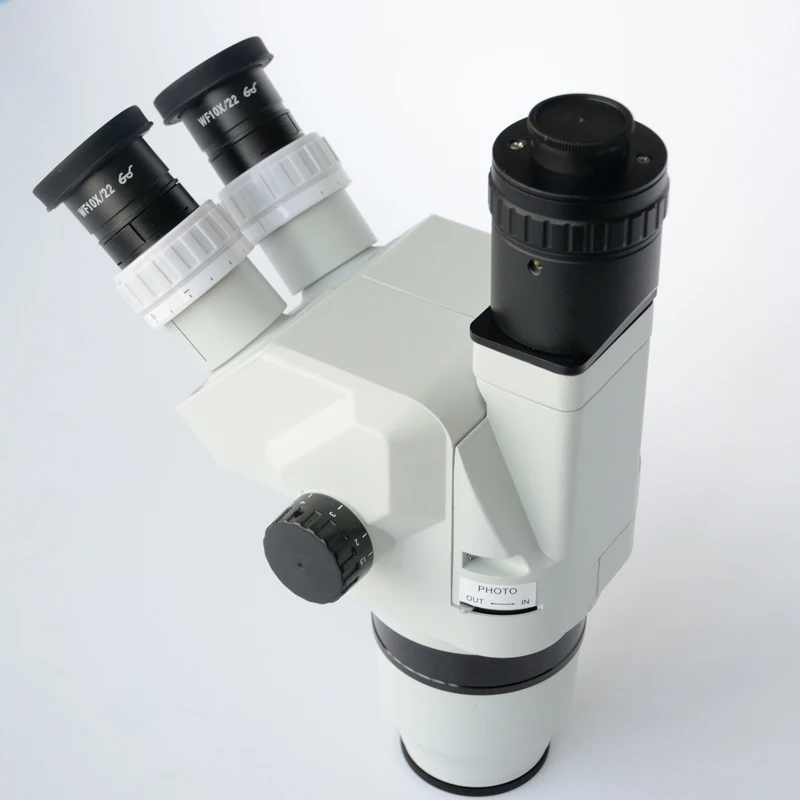 FYSCOPE 6.7X-45X Ultimate Confocal Trinocular Stereo Zoom Microscope Head Sharp Image