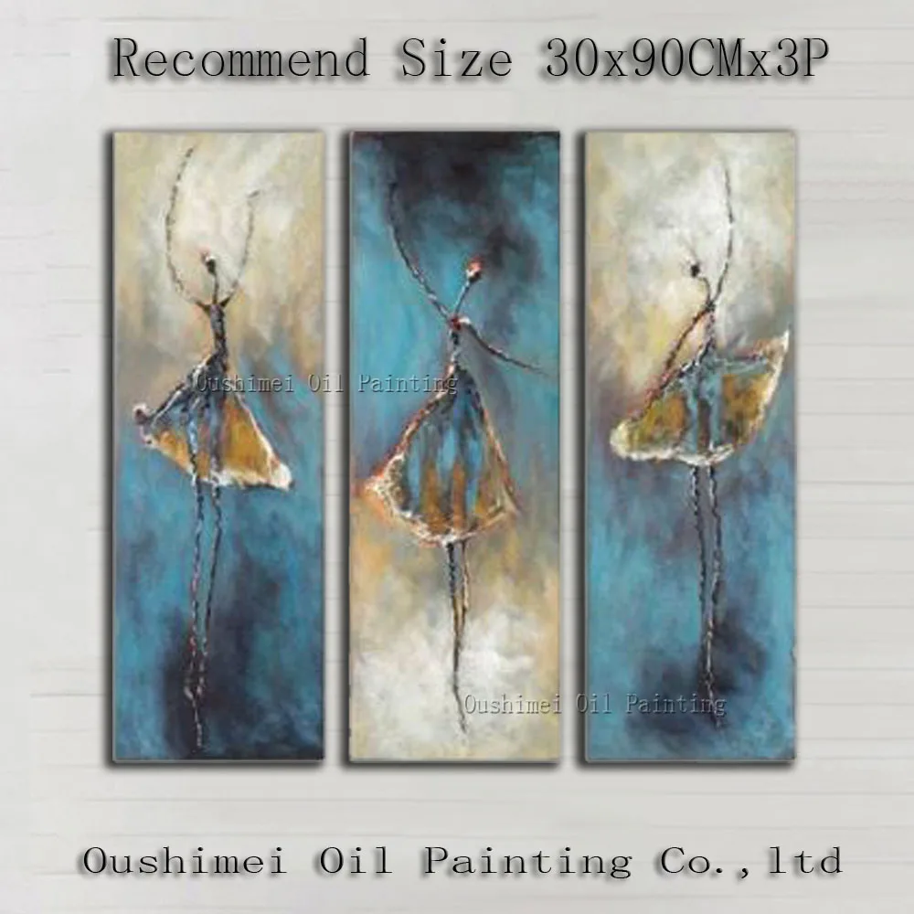 

Hand-painted High Quality Modern Abstract Ballet Dancer Oil Painting For Living Room Special Decorative Modern Dancer Painting